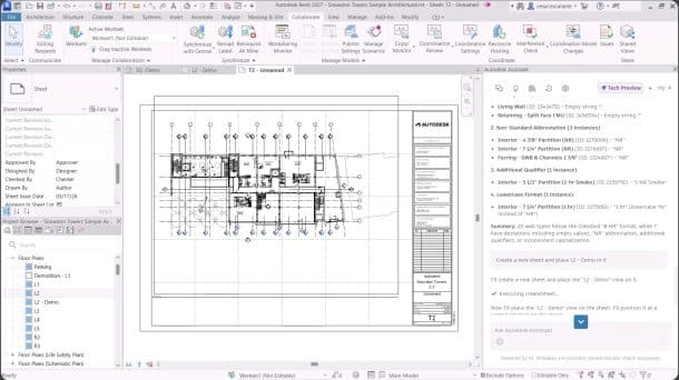 Autodesk Revit 2027 with Autodesk Assistant (AI)